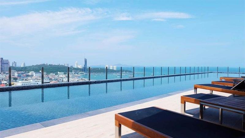 Great Location With Infinity Pool - Central Pattaya Apartment Екстериор снимка