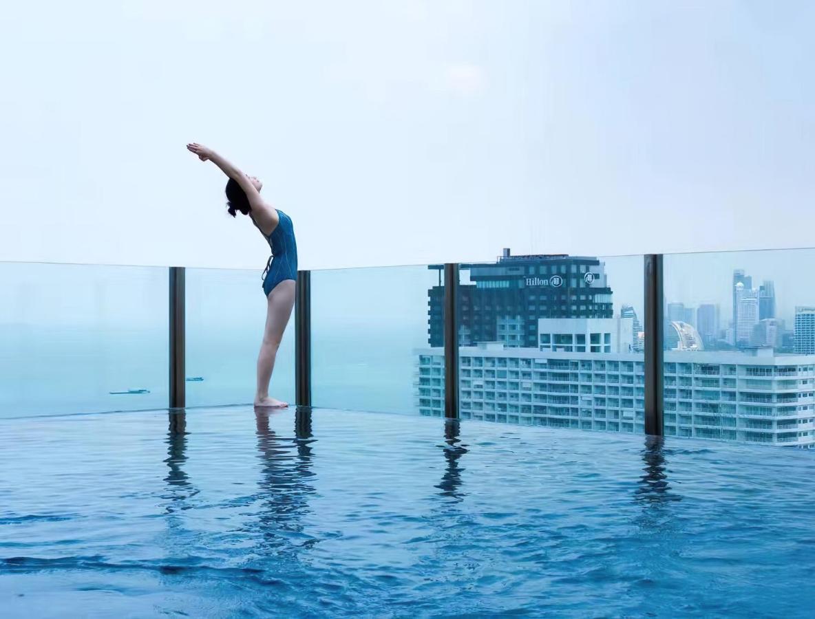 Great Location With Infinity Pool - Central Pattaya Apartment Екстериор снимка