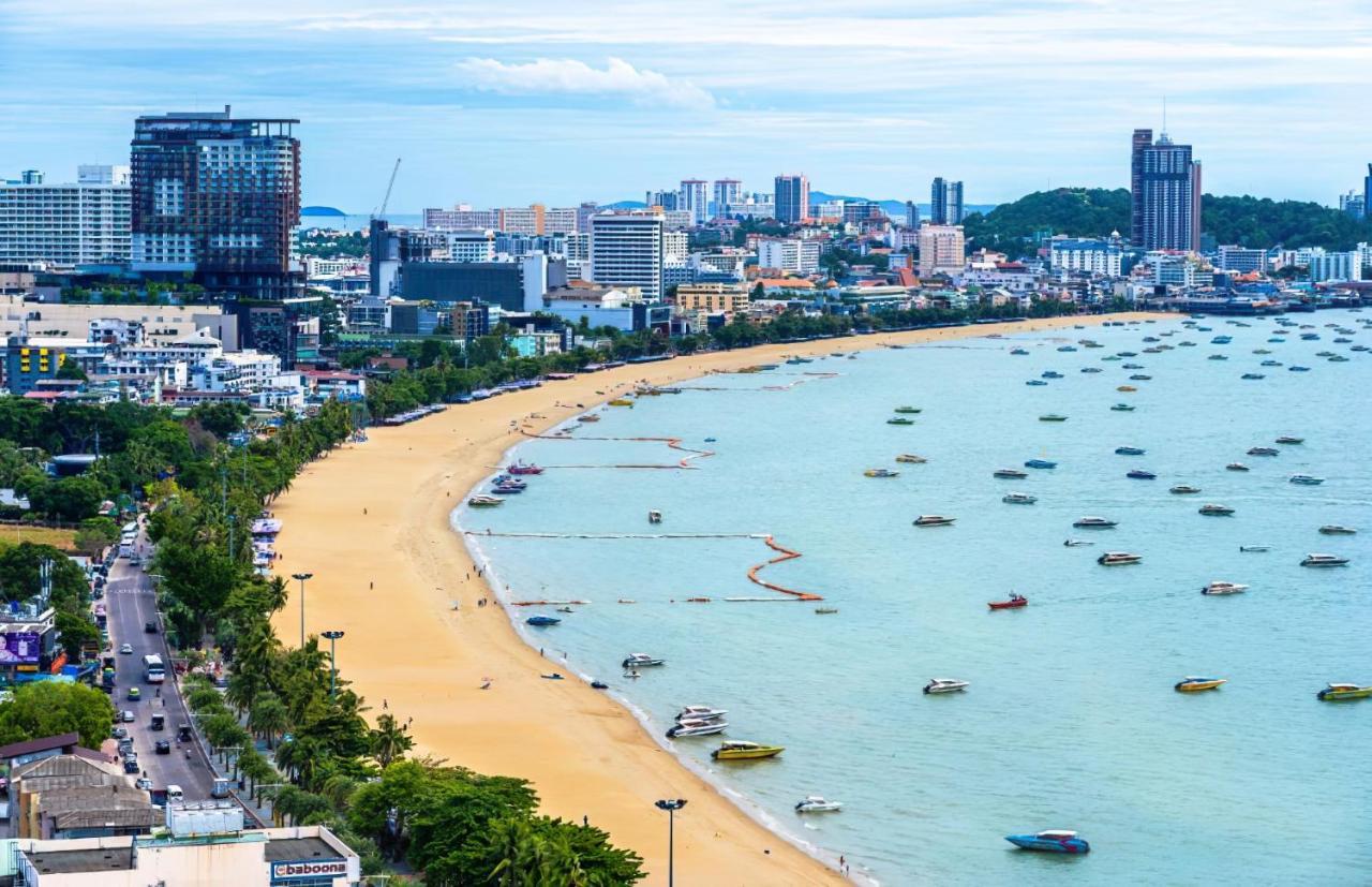 Great Location With Infinity Pool - Central Pattaya Apartment Екстериор снимка