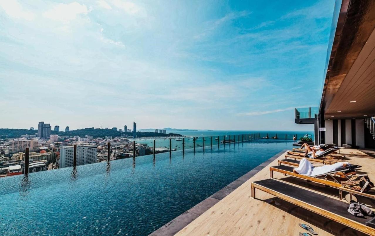 Great Location With Infinity Pool - Central Pattaya Apartment Екстериор снимка