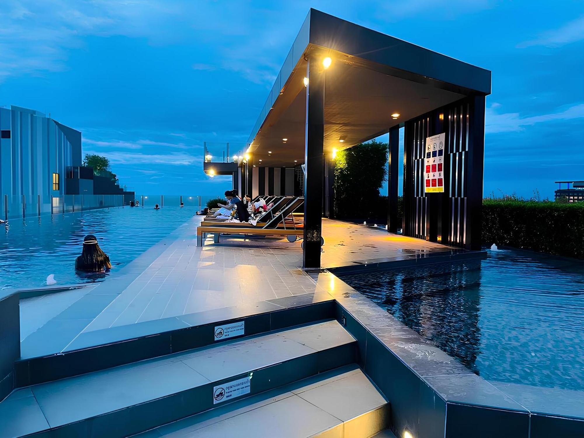 Great Location With Infinity Pool - Central Pattaya Apartment Екстериор снимка